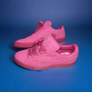 Puma Suede Classic Badge Iced Fluo Beetroot Purple 361881 01 Men's Shoe Size 10